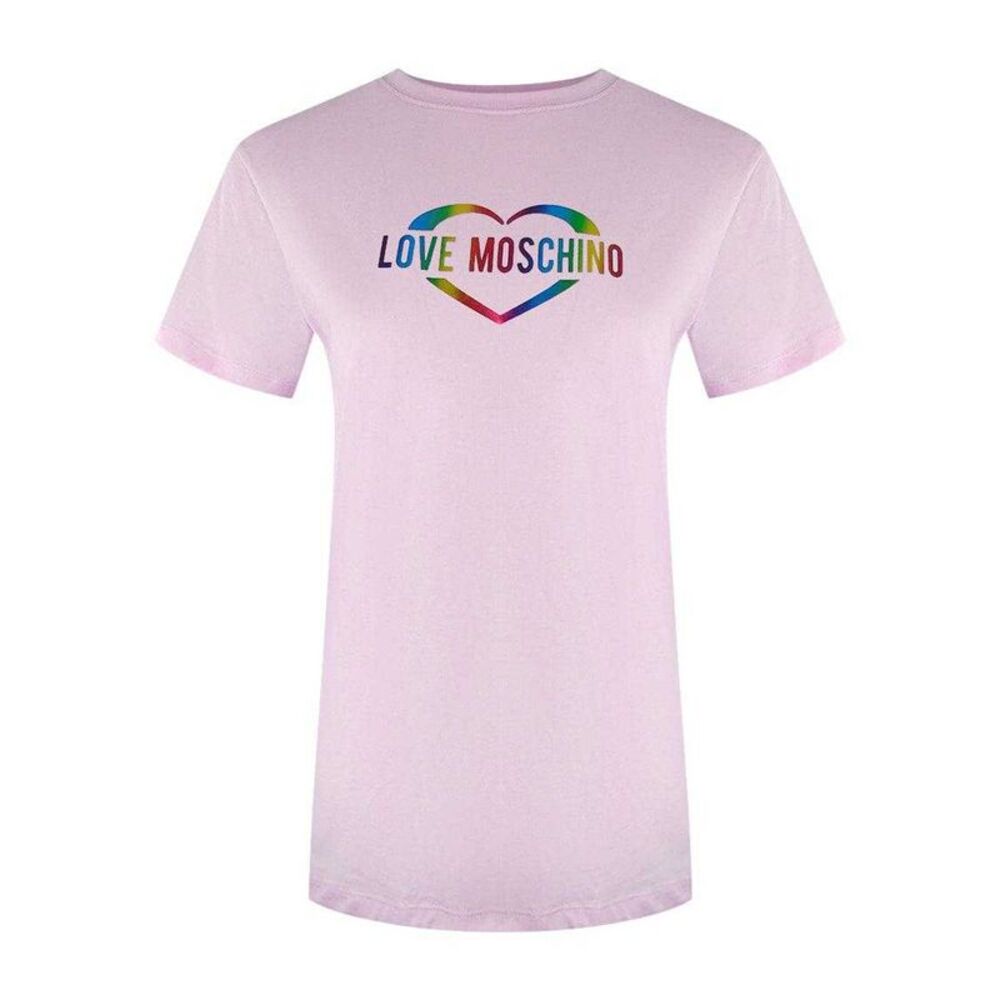 Love Moschino Womens/Ladies Heart Cotton T-Shirt / Soft Pink